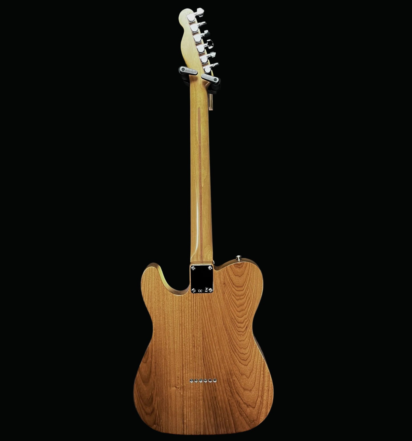Full back of Used 2017 Fender Limited Edition American Vintage '52 Telecaster Roasted Ash w/case TFW2719