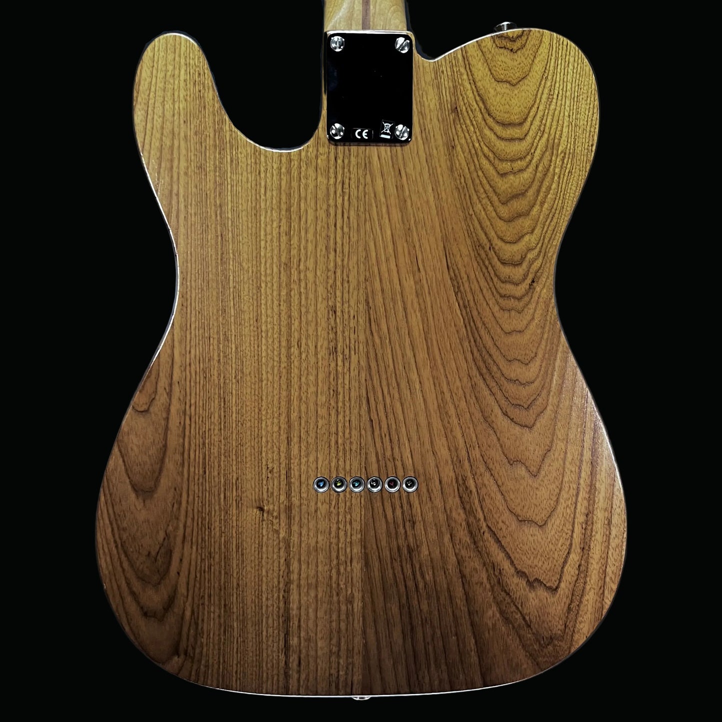 BAck of Used 2017 Fender Limited Edition American Vintage '52 Telecaster Roasted Ash w/case TFW2719