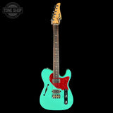 Full front of Used Suhr AH T Seafoam Green.