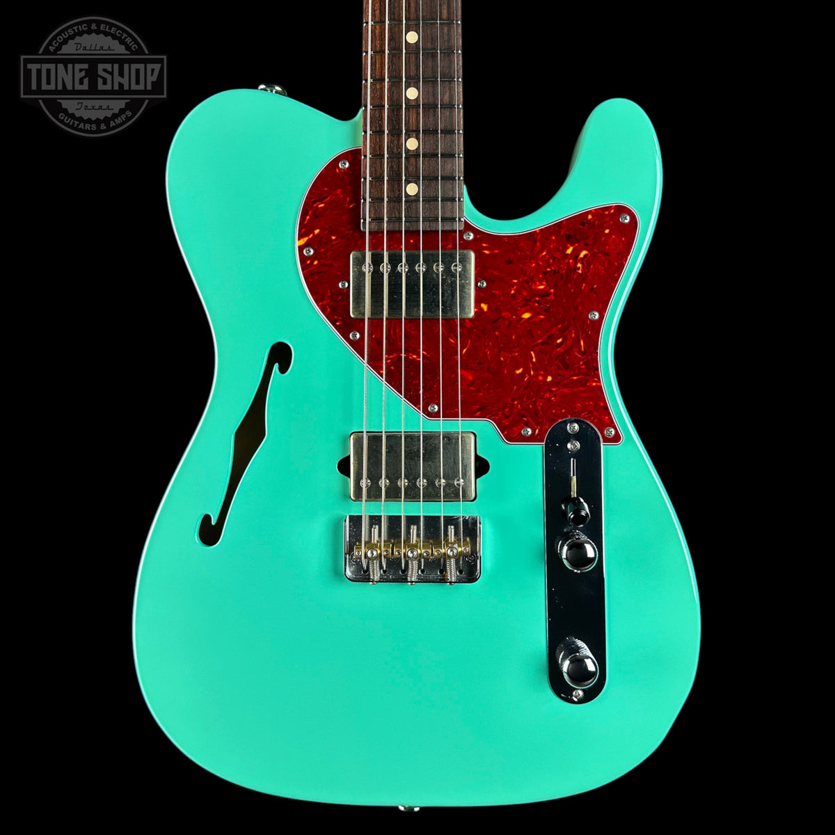Front of Used Suhr AH T Seafoam Green.