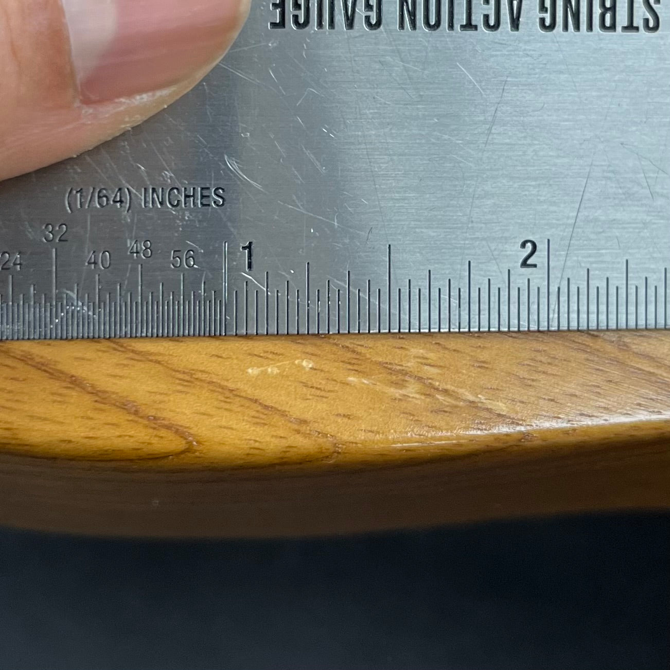 Ding on back of Used 2017 Fender Limited Edition American Vintage '52 Telecaster Roasted Ash w/case TFW2719