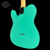 Back angle of Used Suhr AH T Seafoam Green.