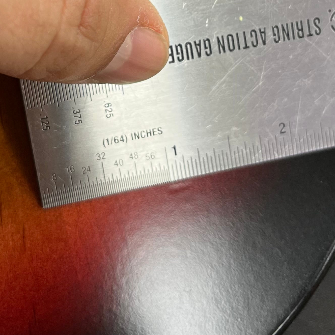 Ding on back of Used 2003 Fender Highway 1 Telecaster 3 Tone Sunburst w/bag TFW2717