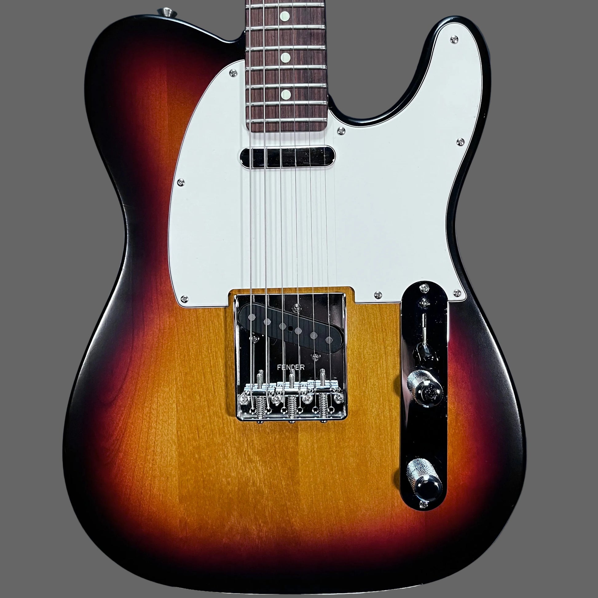 Front of Used 2003 Fender Highway 1 Telecaster 3 Tone Sunburst w/bag TFW2717