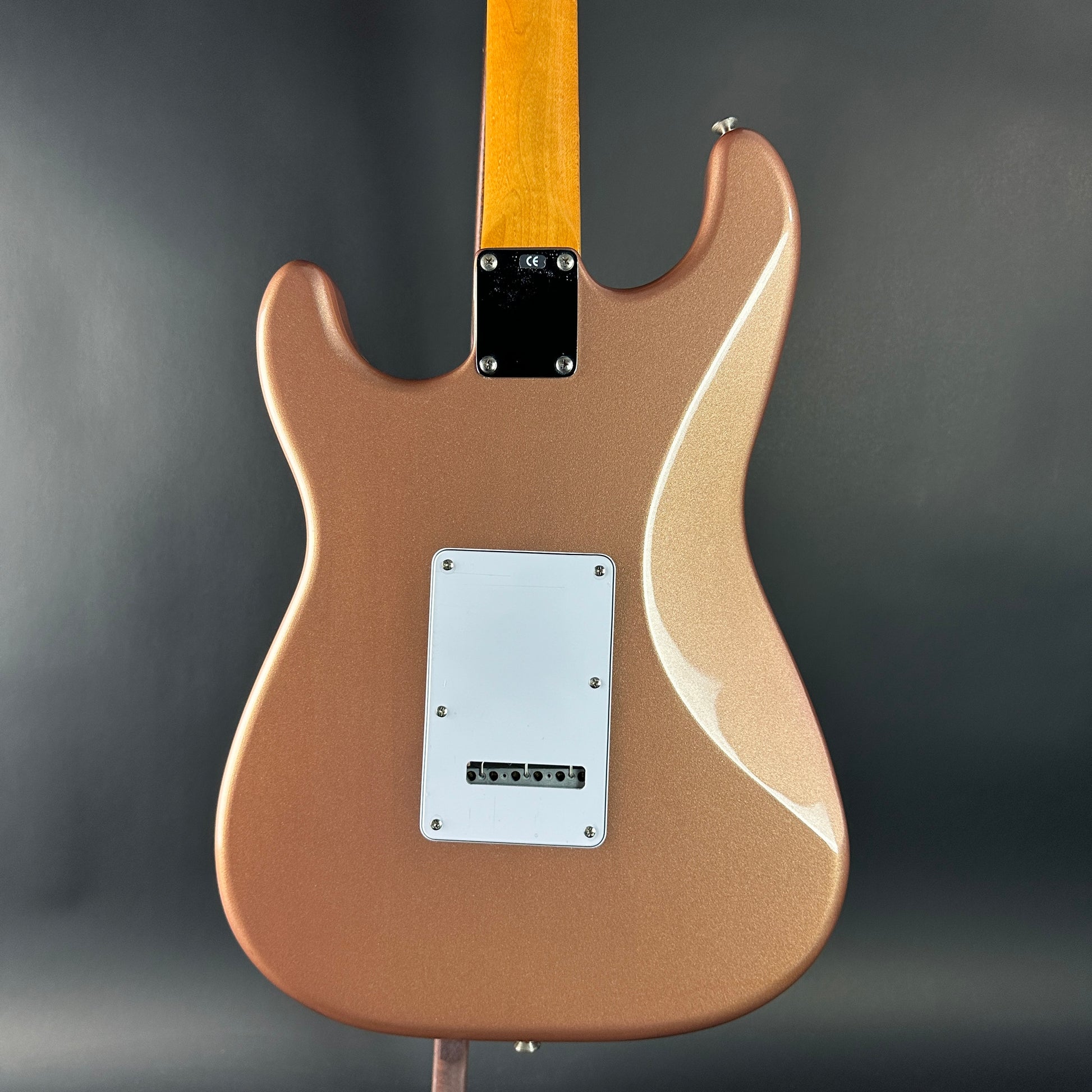 Back of Used 1999 Fender Classic 60s Stratocaster Burgundy Mist.