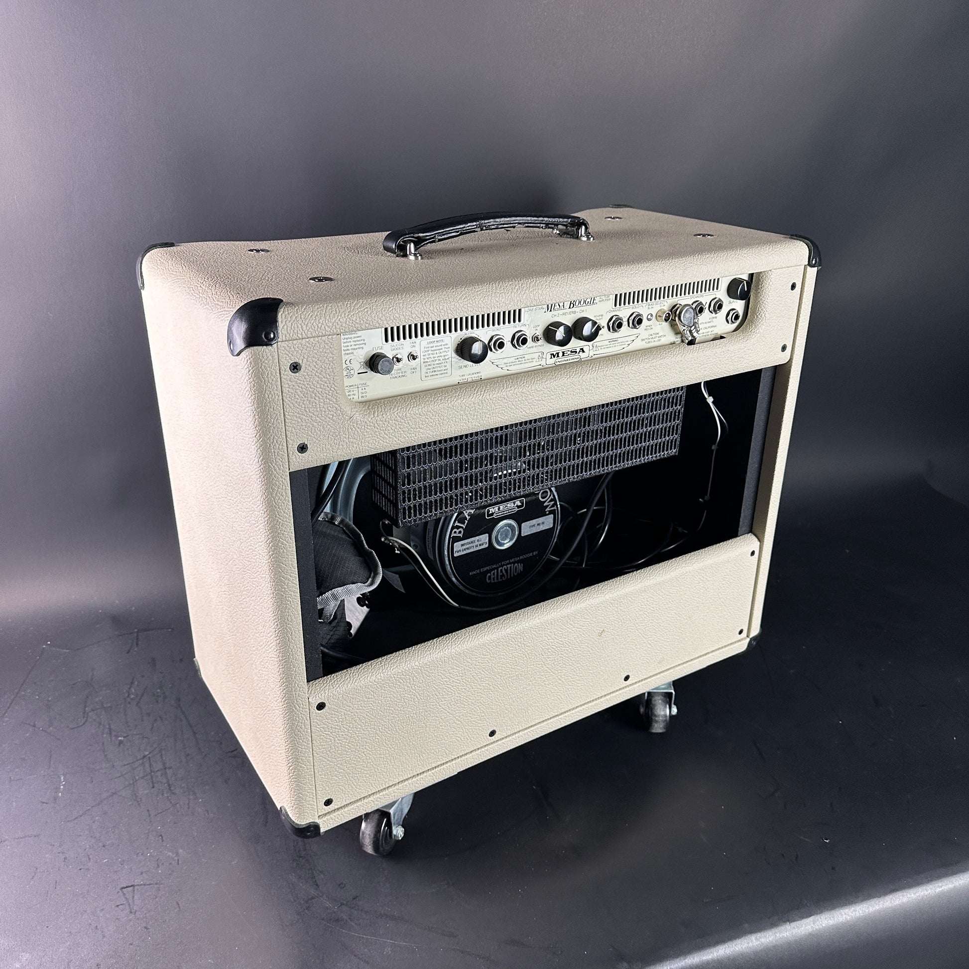 Back angle of Used 2015 Mesa Boogie Lone Star 1x12 Combo.