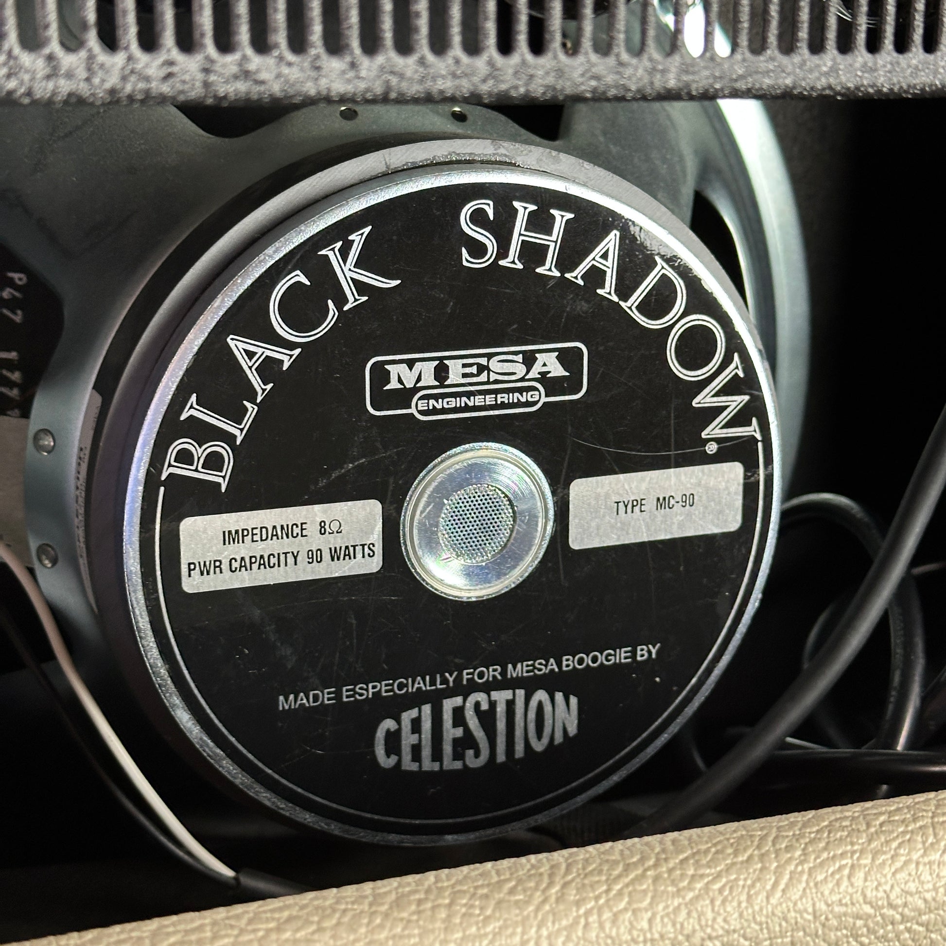 Back of speaker of Used 2015 Mesa Boogie Lone Star 1x12 Combo.