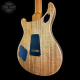 Back angle of PRS Select Wood Library McCarty 594 Trem 10 Top Laguna.