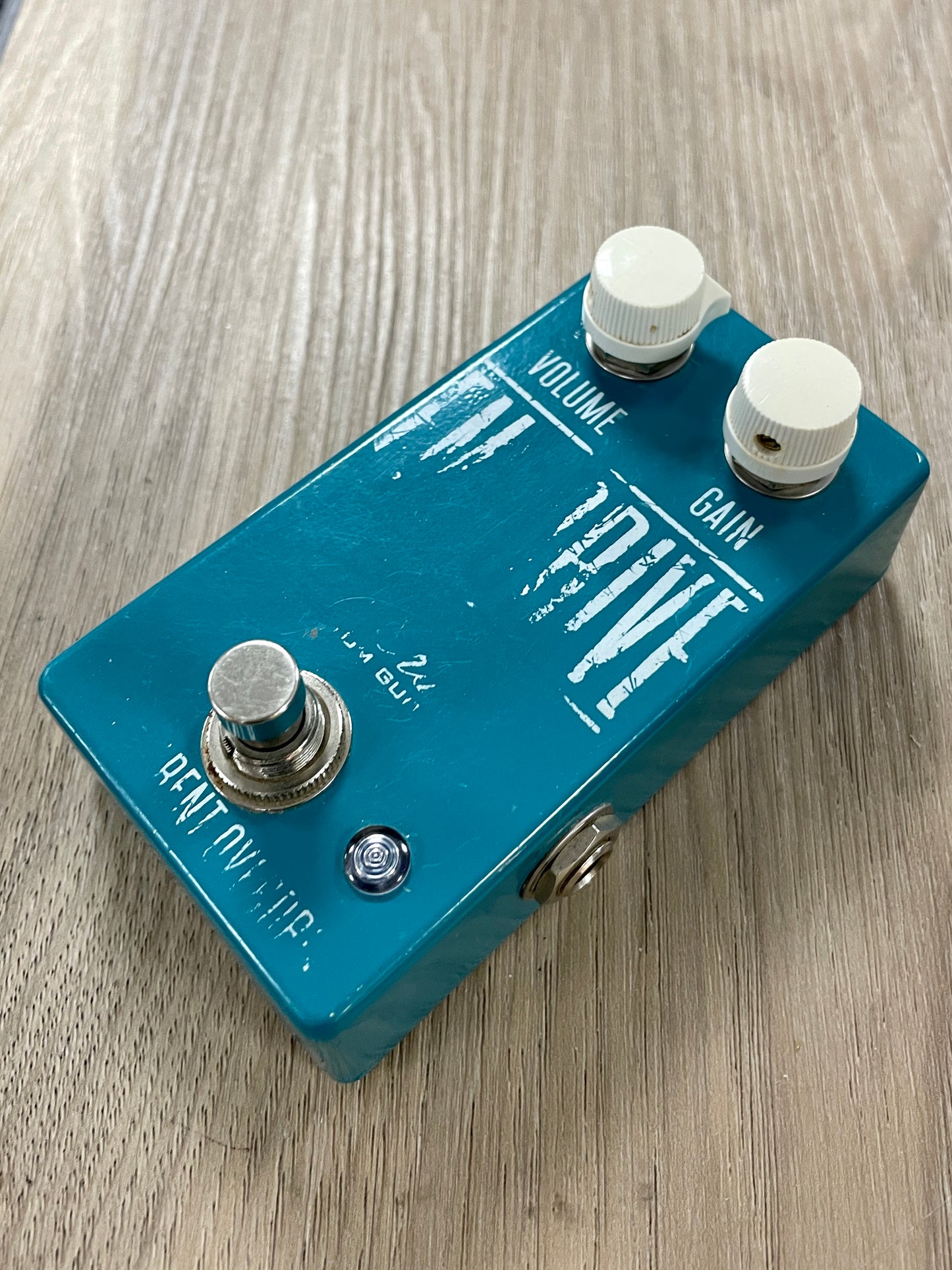 Side view of Used Emerson Custom Em-Drive Transparent Overdrive Pedal 