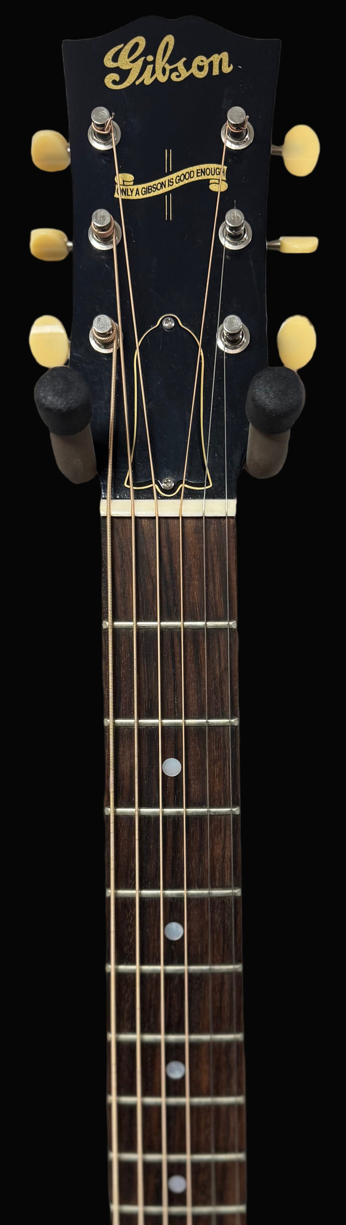 Front of neck of Used Gibson Custom Shop 1942 Banner J-45 w/case TSS6093