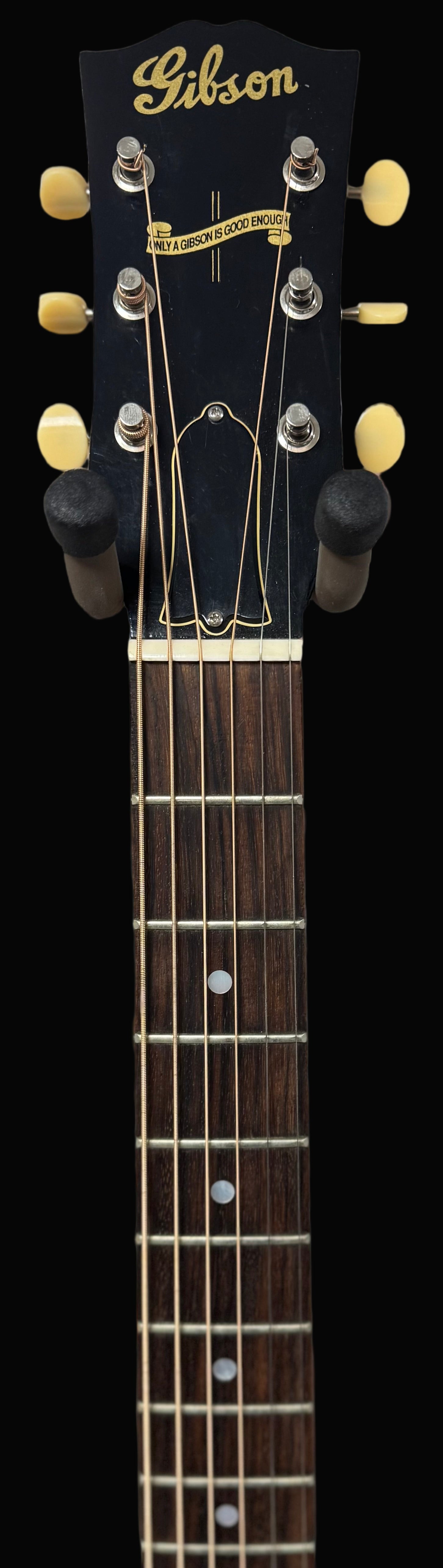 Front of neck of Used Gibson Custom Shop 1942 Banner J-45 w/case TSS6093