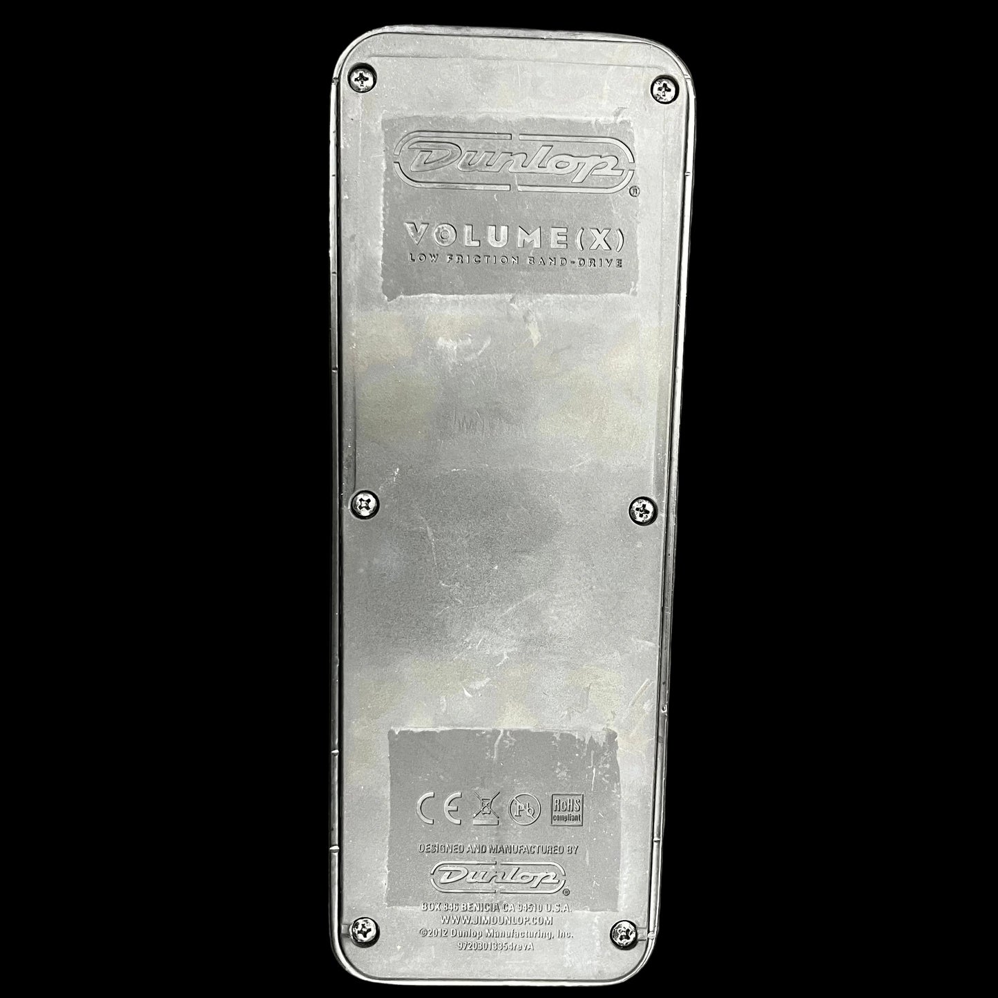 Bottom of Used Dunlop DVP3 Volume (X) Pedal TFW2732