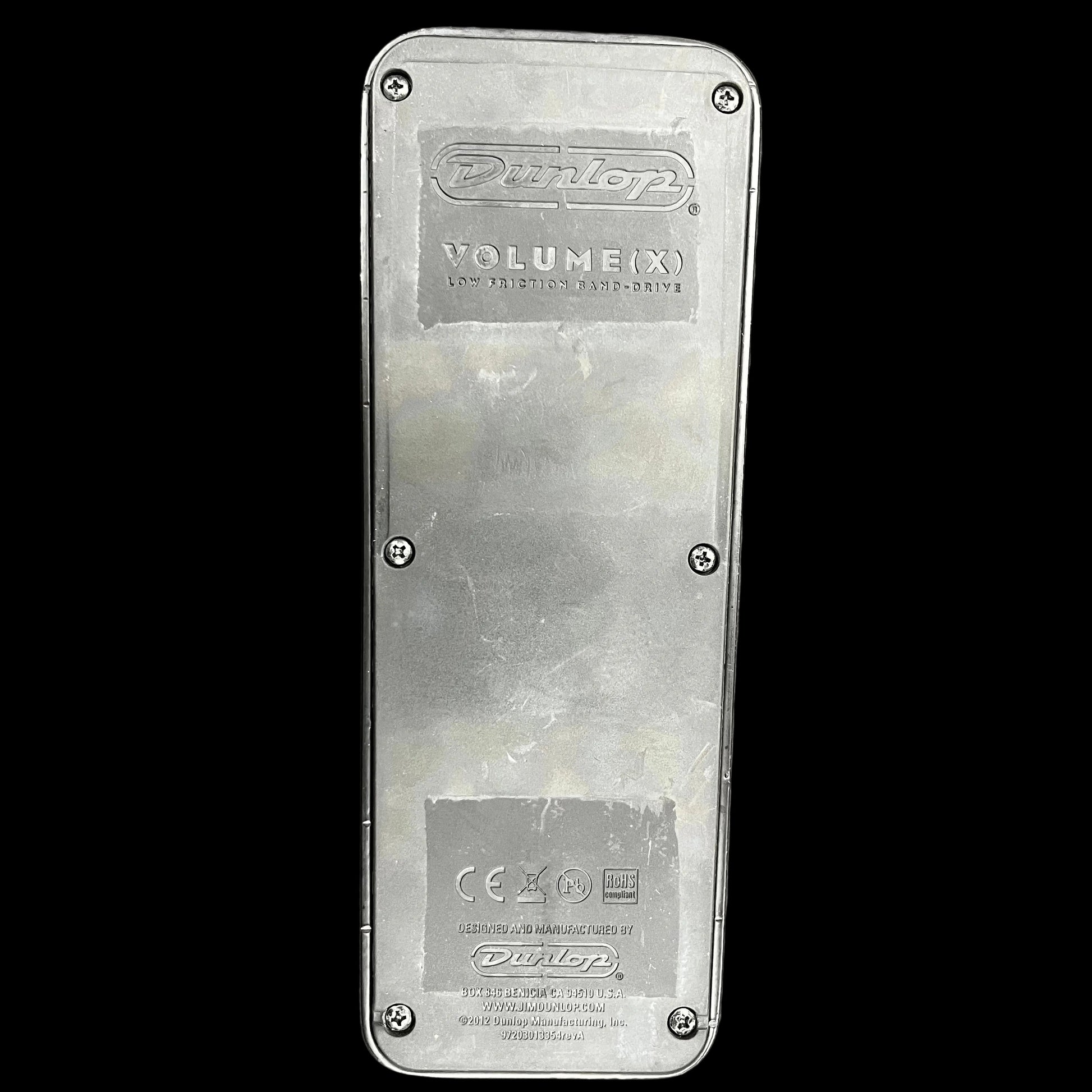 Bottom of Used Dunlop DVP3 Volume (X) Pedal TFW2732