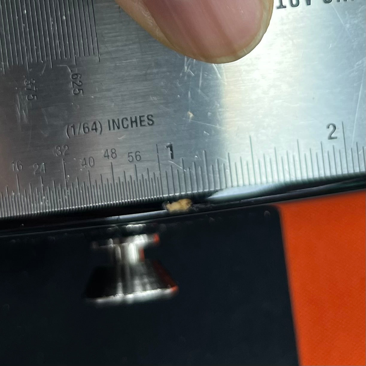 Ding on front of Used 2017 Fender Limited Edition Strat-Tele Hybrid 2 Tone Sunburst w/Case TFW2733