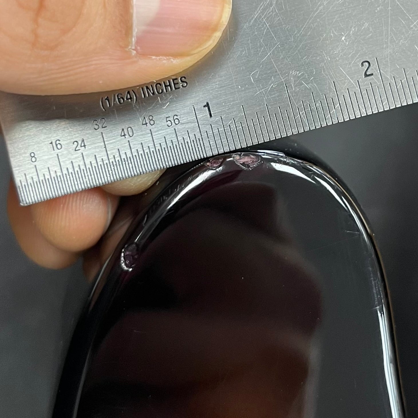 Ding on back of Used 2017 Fender Limited Edition Strat-Tele Hybrid 2 Tone Sunburst w/Case TFW2733