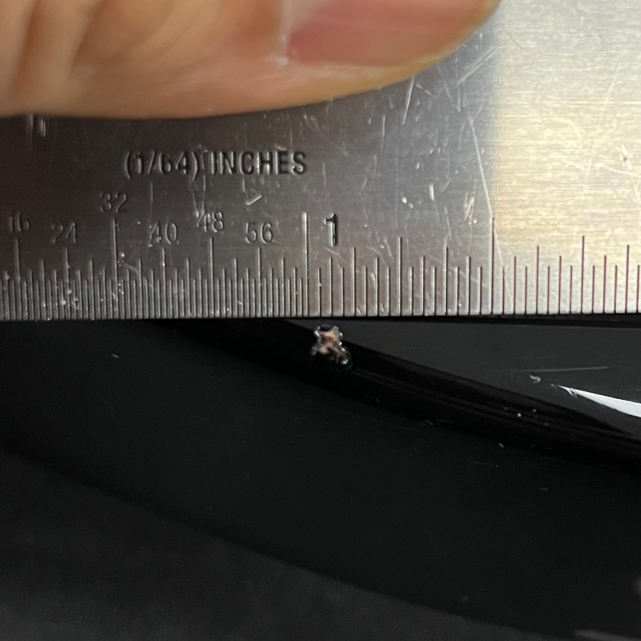 Ding on back of Used 2017 Fender Limited Edition Strat-Tele Hybrid 2 Tone Sunburst w/Case TFW2733