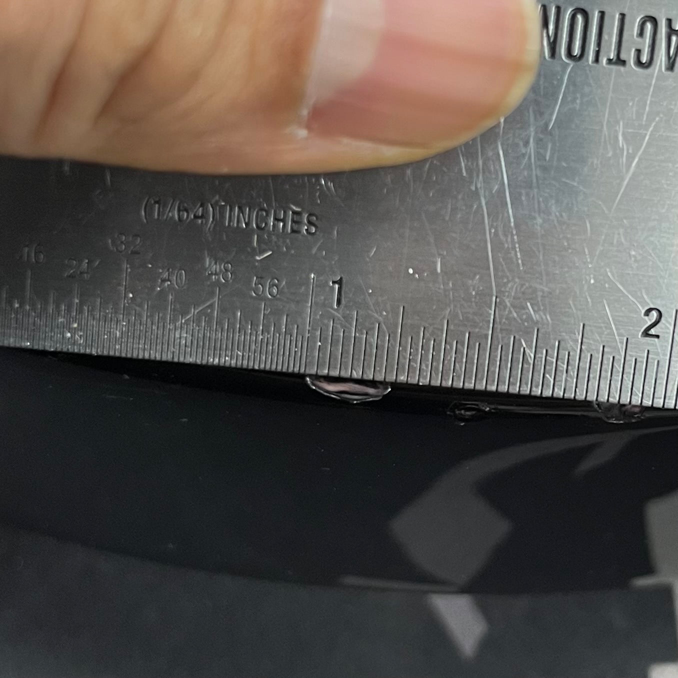 Ding on back of Used 2017 Fender Limited Edition Strat-Tele Hybrid 2 Tone Sunburst w/Case TFW2733