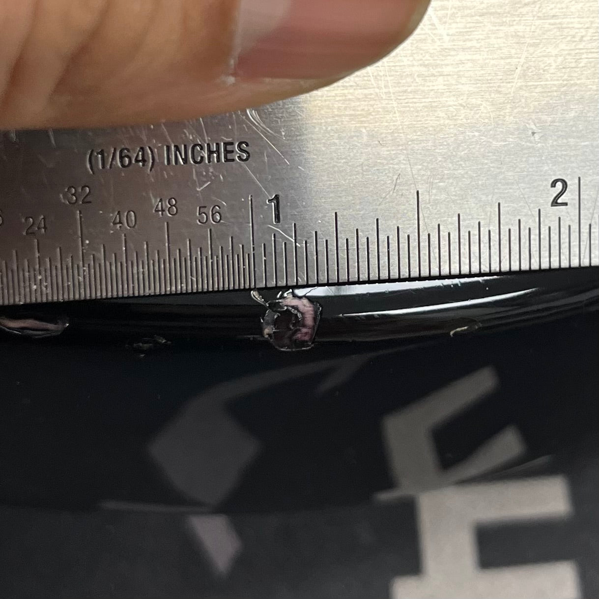 Ding on back of Used 2017 Fender Limited Edition Strat-Tele Hybrid 2 Tone Sunburst w/Case TFW2733