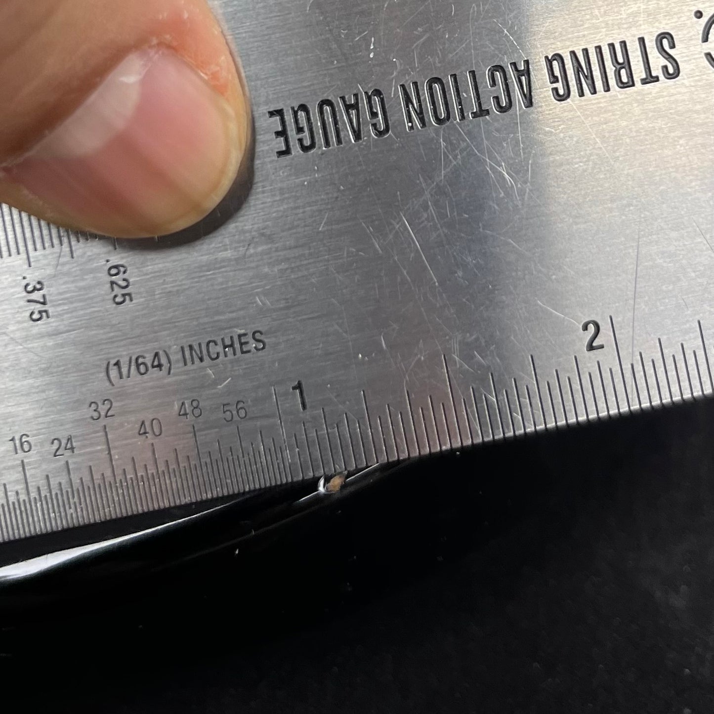 Ding on back of Used 2017 Fender Limited Edition Strat-Tele Hybrid 2 Tone Sunburst w/Case TFW2733