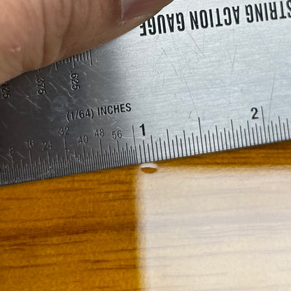 Ding on back of Used 2017 Fender Limited Edition Strat-Tele Hybrid 2 Tone Sunburst w/Case TFW2733