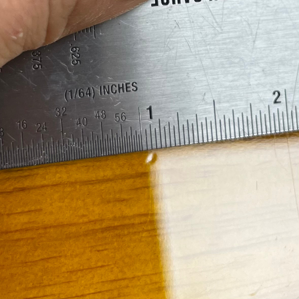 Ding on back of Used 2017 Fender Limited Edition Strat-Tele Hybrid 2 Tone Sunburst w/Case TFW2733