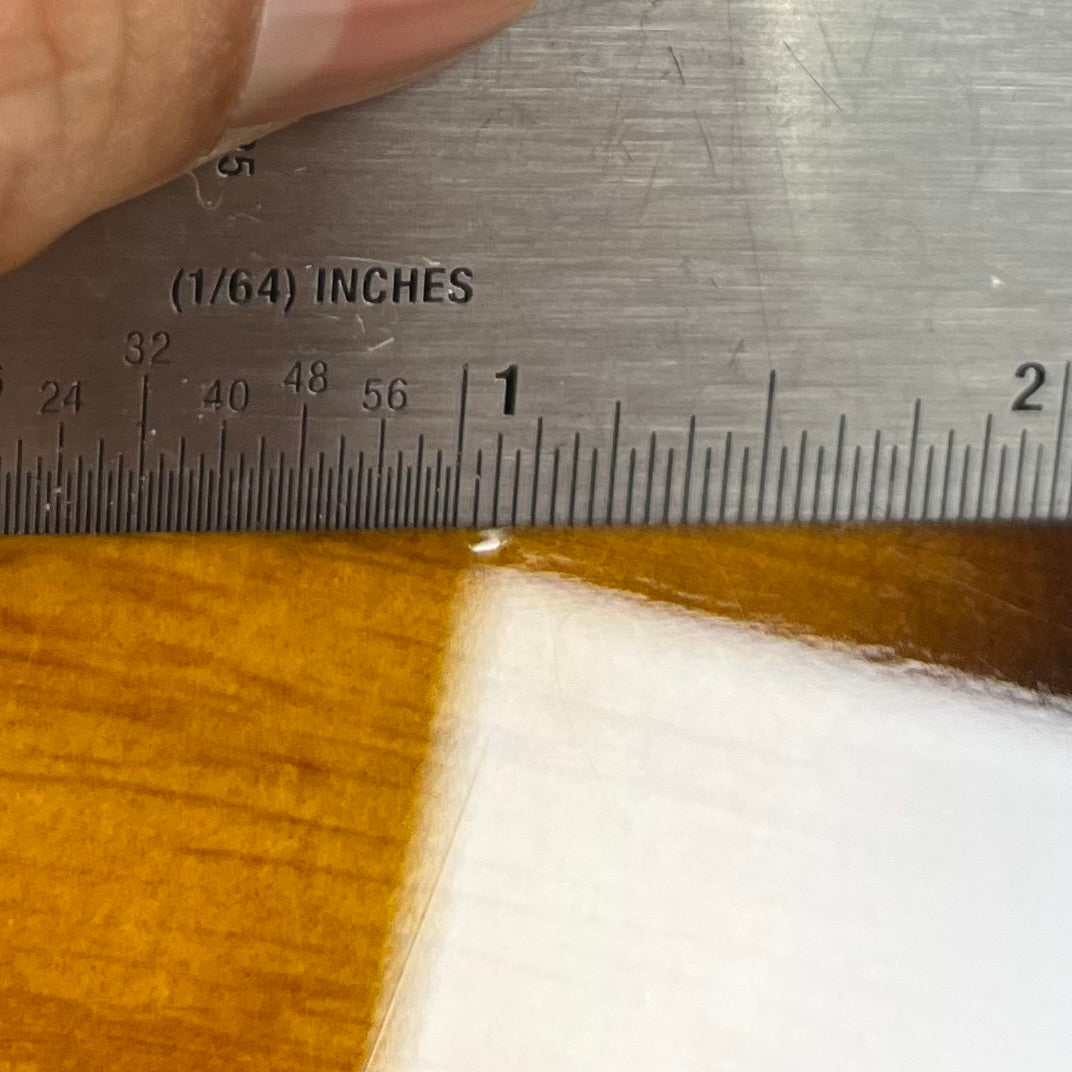 Ding on back of Used 2017 Fender Limited Edition Strat-Tele Hybrid 2 Tone Sunburst w/Case TFW2733