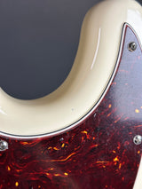 Mark on body of Used 2023 Fender American Pro II Jazz Bass White.