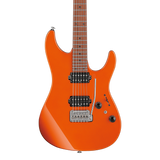 Front of Ibanez AZ2402ROM AZ Prestige Roadster Orange Metallic.