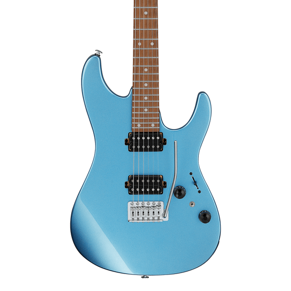 Front of Ibanez AZ24S2MLB AZ Standard Metallic Light Blue.