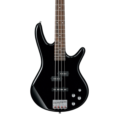 Front of Ibanez GSR200BK Gio SR Black.
