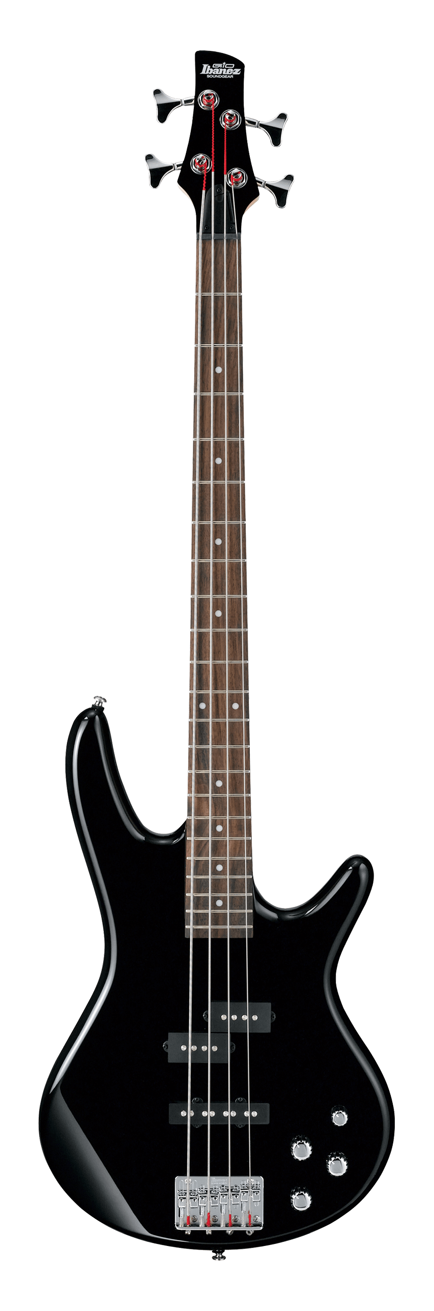 Full frontal of Ibanez GSR200BK Gio SR Black.