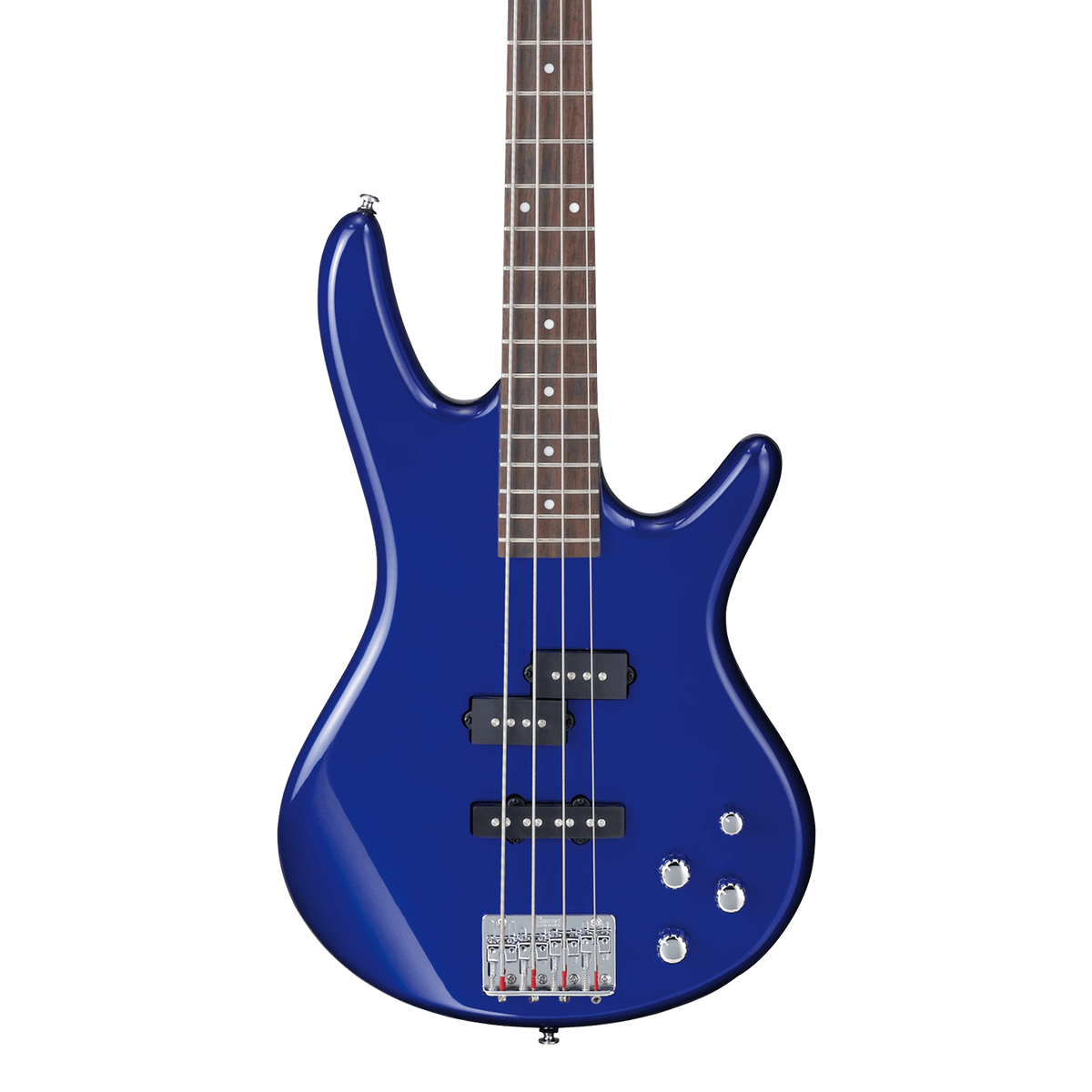 Front of Ibanez GSR200JB Gio SR Jewel Blue.