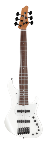Full frontal of Ibanez MDM1006PW MDM 6str Pearl White.