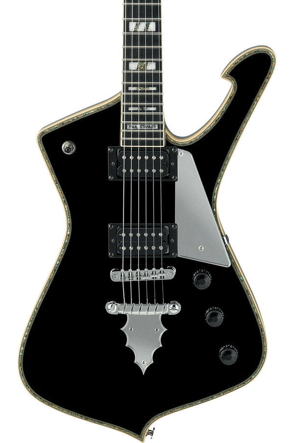 Front of Ibanez PS120 Paul Stanley Signature Black.