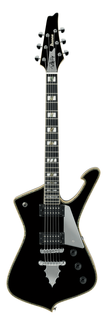 Full frontal of Ibanez PS120 Paul Stanley Signature Black.