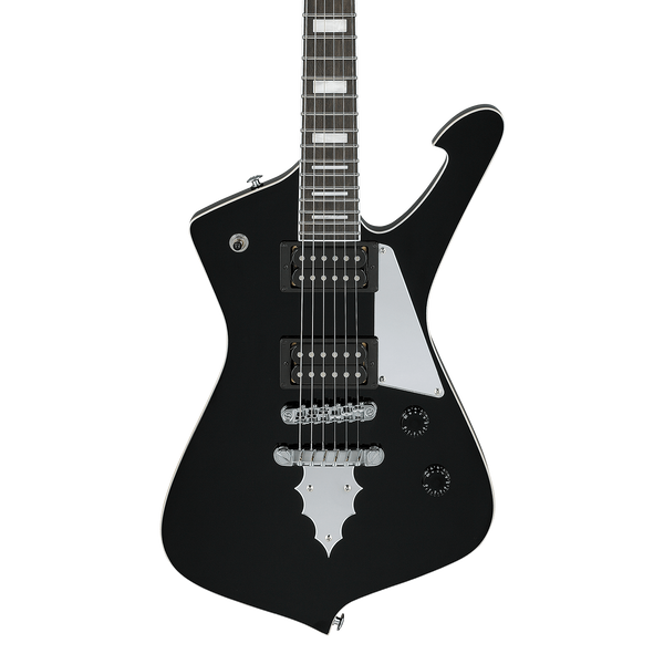 Front of Ibanez PSM10BK Paul Stanley Signature MIKRO Black Short Scale.