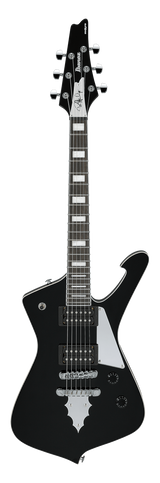 Full frontal of Ibanez PSM10BK Paul Stanley Signature MIKRO Black Short Scale.