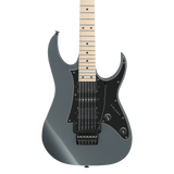 Front of Ibanez RG550GRF Grey Metallic Flat.