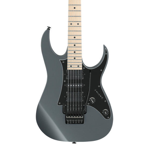 Front of Ibanez RG550GRF Grey Metallic Flat.