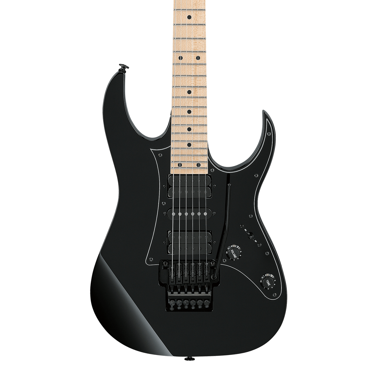 Front of Ibanez RG550 Genesis Collection Black.