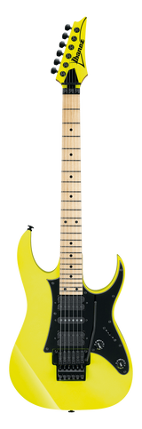 Full frontal of Ibanez RG550 Genesis Collection Desert Sun Yellow.
