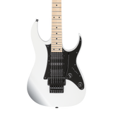Front of Ibanez RG550WHF White Flat.
