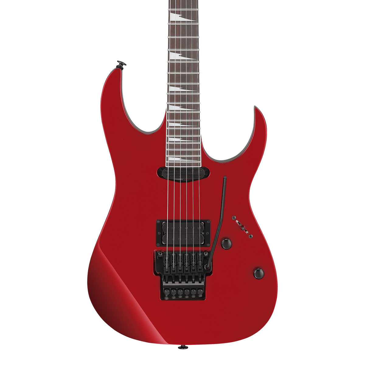 Front of Ibanez RG565RCA Candy Apple Red.