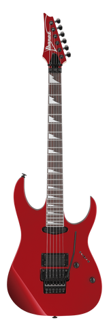 Full frontal of Ibanez RG565RCA Candy Apple Red.