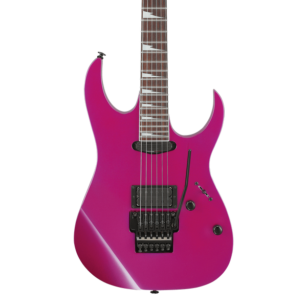 Front of Ibanez RG565RPN Purple Neon.