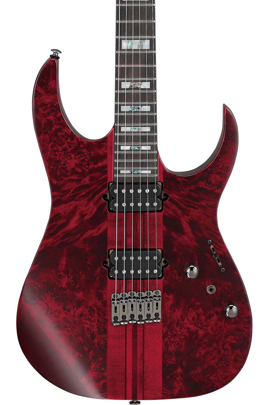 Front of Ibanez RGT1221PB Premium Stained Wine Red.