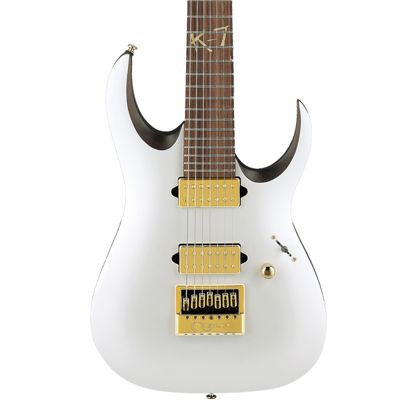 Front of Ibanez Head Signature 7str Electric Guitar.