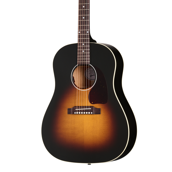 Front of Gibson J-45 Special Satin Vintage Sunburst w/bag