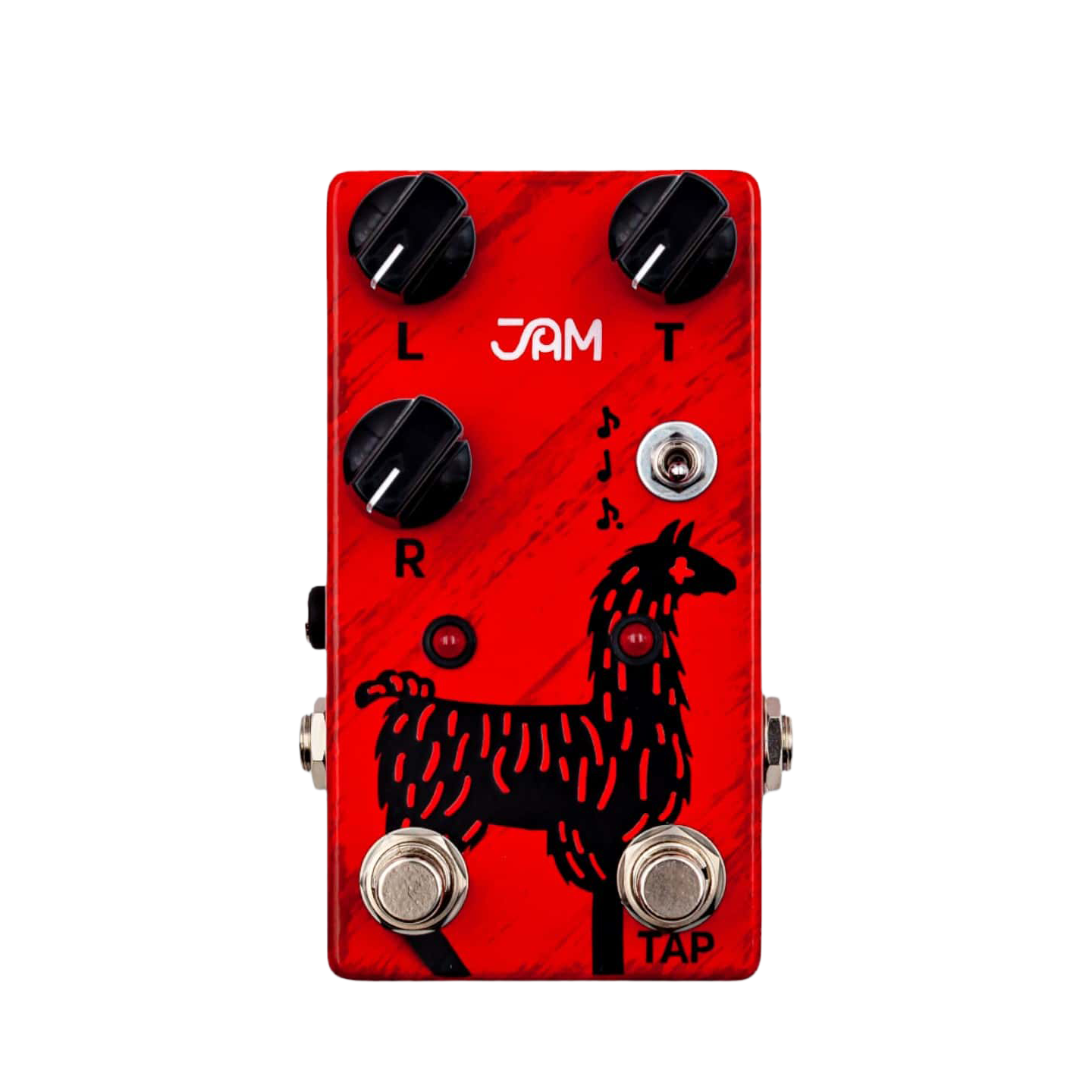 Top down of JAM Pedals Delay Llama mk.3.