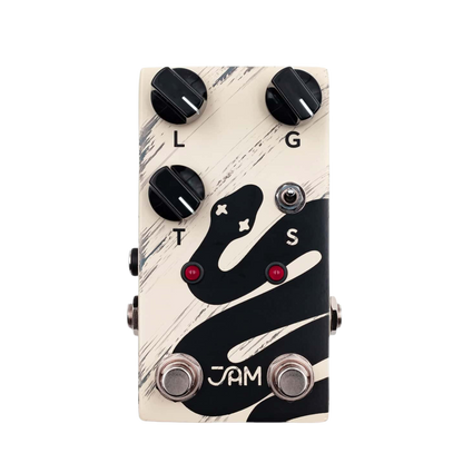 Top down of JAM Pedals Rattler mk.2.